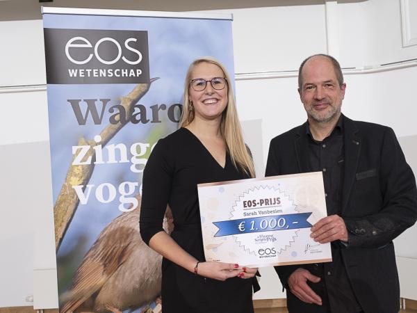 EOS-prijs 2018 gaat naar Sarah Vanbesien (UGent)