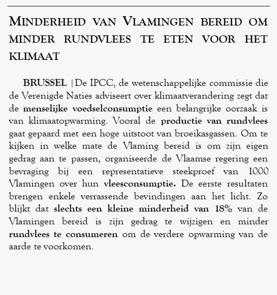 Voorbeeld krantenartikel