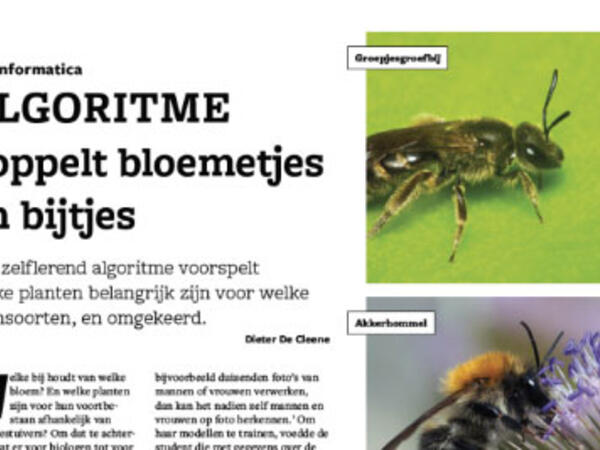 Masterproef Sarah Vanbesien in EOS-magazine