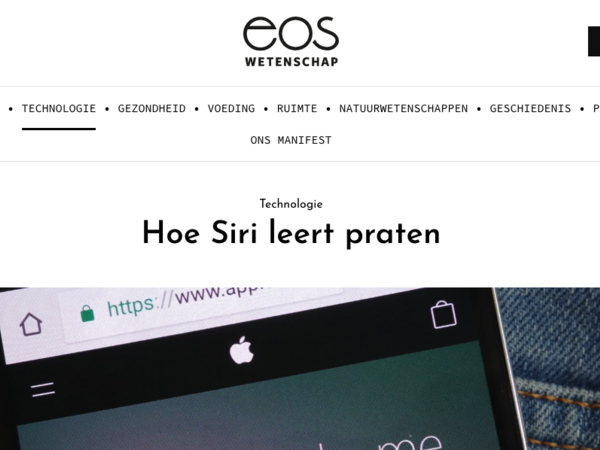 Hoe Siri leert praten