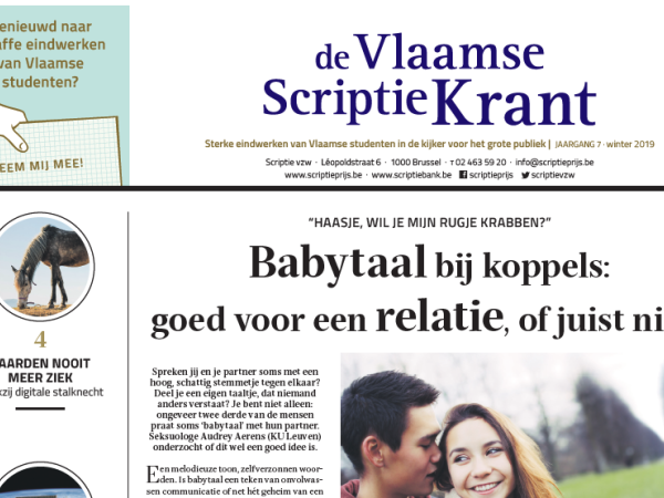 Vlaamse ScriptieKrant: wintereditie 2019