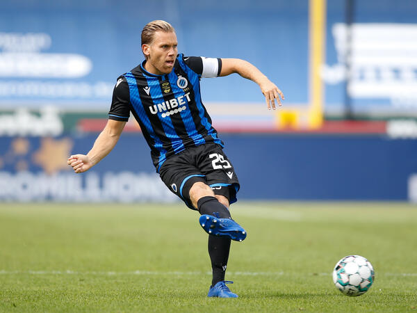 Ruud Vormer, middenvelder bij Club Brugge. Shirtsponsor Unibet scoort goed bij de fans  (foto Belga)